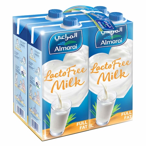 Almarai Lactofree UHT Milk 1L Pack of 4