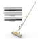 PVA Sponge Mop 27cm, Telescopic Handle Quadruple Roller  3 Extra Super Absorbent PVA Sponge Refill   Household Cleaning Tool  Best for Kitchen, Tiles, Multi-Surface Hard Floor (1+3)