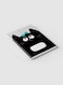 Lowha Spiral Notebook With 60 Sheets And Hard Paper Covers With Cartoon Black Cat Blue Ribbon Design, For Jotting Notes And Reminders, For Work, University, School