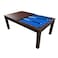 Simbashoppingmea - 7 Ft Pool Table Billiards And Dining Table Full Accessories &ndash; Blue Sky