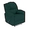 In House Velvet Classic Recliner Chair - Dark Green - NZ100