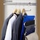 5PK ZOBER S Shaped, 5 Layer Pant Hanger   Stainless Steel   Multilayer Closet Storage   For Pants, Jeans, Trousers, Scarfs, Towels