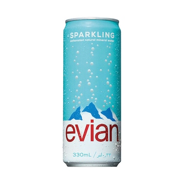 Evian Sparkling Mineral Water 330ml