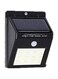 LED Solar Sensor Wall Light Black