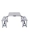 Generic 4-Seat Outdoor Portable Picnic Table Silver