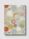 Lowha Spiral Notebook With 60 Sheets And Hard Paper Covers With Cool Seamless Abstract Design, For Jotting Notes And Reminders, For Work, University, School