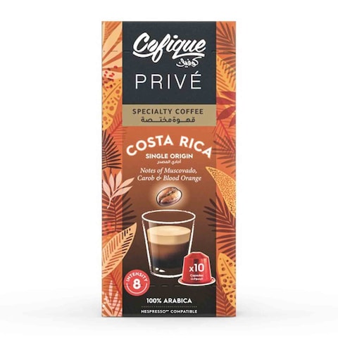 Cofique Prive Costa Rica Coffee Capsules 10 Pieces