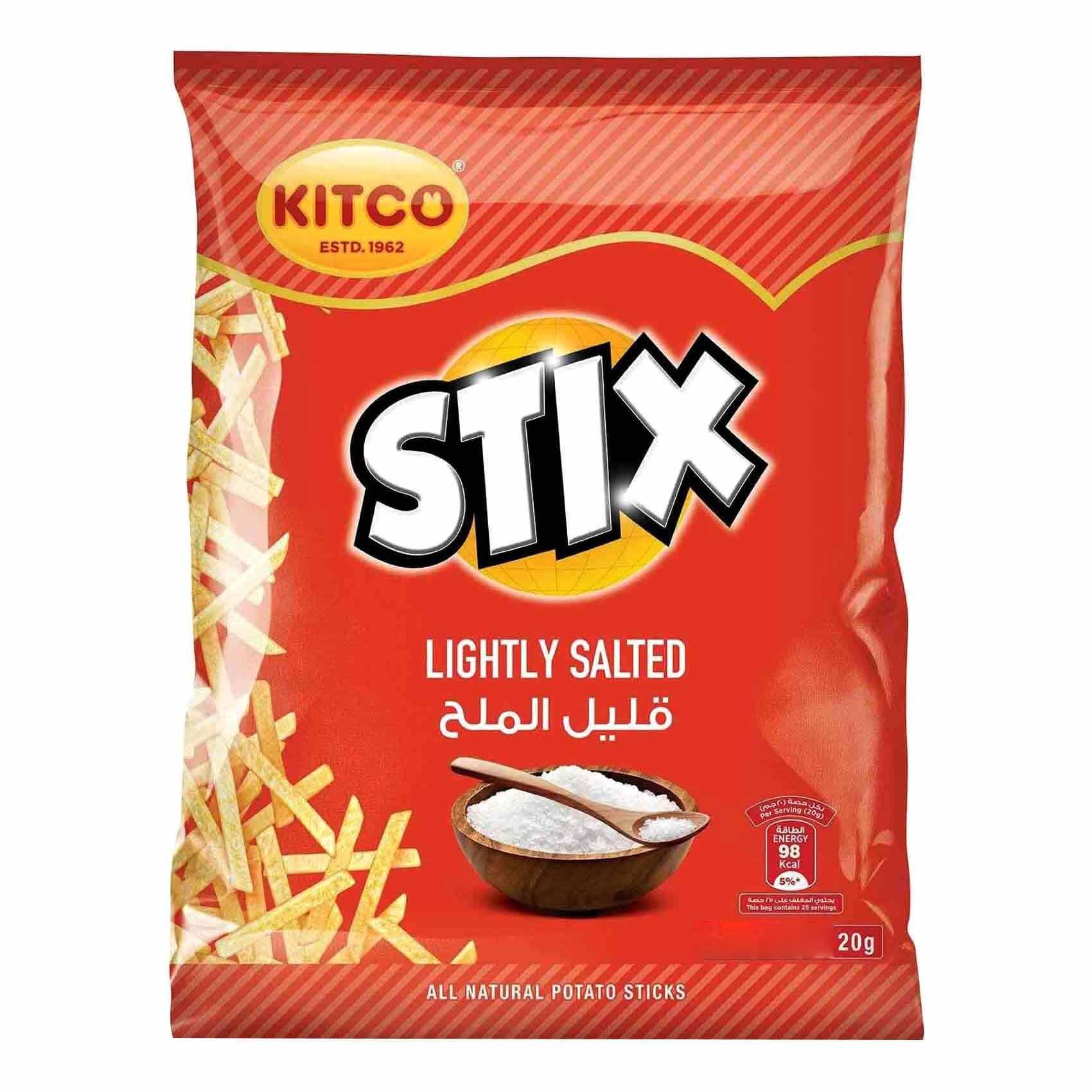 Kitco Stix Lightly Salted Potato Sticks 20g