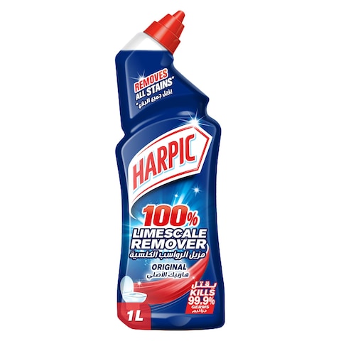 Buy Harpic Original Limescale Remover Toilet Cleaner Blue 1L in UAE