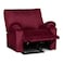 In House Velvet Rocking Recliner Chair - Burgundy - H1