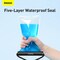 Baseus AquaGlide Waterproof Phone Case, IPX8 Certified 30M Deep Waterproof Phone Pouch Waterproof Cell Phone Case Fit for Phones up to 7.2 for iPhone 15 Pro Max/Plus/14/13/12/S24/23 and More Blue