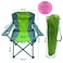 HEXAR Heavy Duty Folding Beach Chair Foldable Camping Chair with Carry Bag for Adult, Lightweight Folding Camping Chair for Outdoor Camp Beach Travel Picnic Hiking - Large (GREEN)