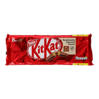 Nestle KitKat Sustainably Sourced Cocoa Chocolate (Pack of 8)