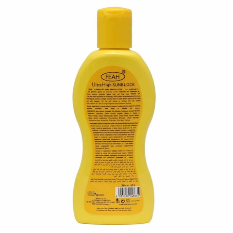 Feah Spf Uv 60 S/Block Lotion 200Ml