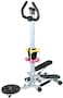 Marshal Fitness 3 in1 Multi Function Stepper with Twister, Handle and Dumbbell Stepper for Exercise, Adjustable Folding Workout Machine for Home or Gym with Waist Twister Digital Monitor Handle-1806D