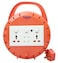 Terminator Brand Extension Reel Orange - 4 way 10M