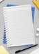 Lowha Spiral Notebook With 60 Sheets And Hard Paper Covers With Back To School Lines Design, For Jotting Notes And Reminders, For Work, University, School