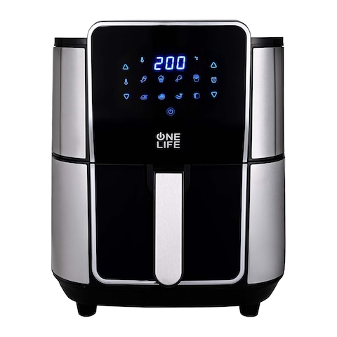 One Life Air Fryer 7 Litre 1800 Watt - Black - Haf720Bp