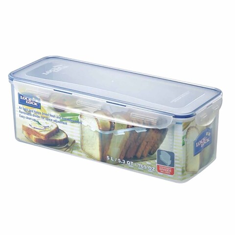 Lock and Lock Rectangular Bread Container - 5 Liters