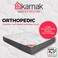 Karnak Home Orthopedic (Medium Feel) Dual Comfort Reversible Mattress With 2 Free Pillows, 5 Years Warranty, Thickness 25Cm (Uk Emperor - W200 X L200Cm)