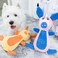 Plush Pet Squeakz Ely, Baby Piggie, Papa Piggie Dog largeToy - 2pc