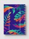 Lowha Spiral Notebook With 60 Sheets And Hard Paper Covers With Tropic Leaf Design, For Jotting Notes And Reminders, For Work, University, School