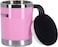 Royalford Rf5484Pn 11Oz Double Wall Travel Mug - Portable With Comfortable High Grip Handle, &amp; High-Grade Thick Wall - Hot &amp; Cool, Leak-Resistant Lid, Preserves Flavour And Freshness