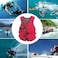 Life Jacket Safety Vests Water Suit Kayak Boating Swimming Surfing Drifting Gear, Size XL, 75 to 90 Kg. - Yellow