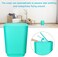 Bathroom Accessories Set of 6 Modern Design 6 Pieces Bathroom Accessory Set Soap Dispenser Toothbrush Holder Tooth Mug Soap Dish Toilet Brush Rubbish for Bathroom Home Decor (Teal)