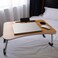 LINGWEI Laptop Table Laptop Desk Lap Tray Computer Desk Study Table Foldable Portable Laptop Bed Table Reading Table computer desk laptop desk Beige