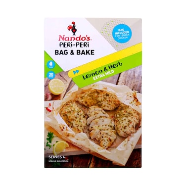 Nando's Peri-Peri Bag &amp; Bake Lemon &amp; Herb Extra Mild 20g