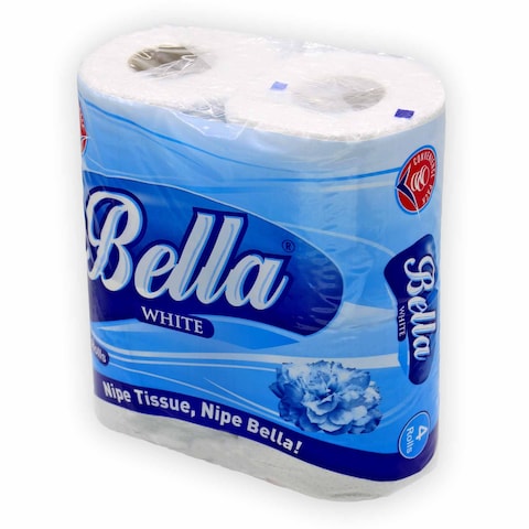 Bella Toilet Paper White 4 Pack