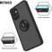 Protective Matte Ring Case Cover For Samsung A72 5G Black