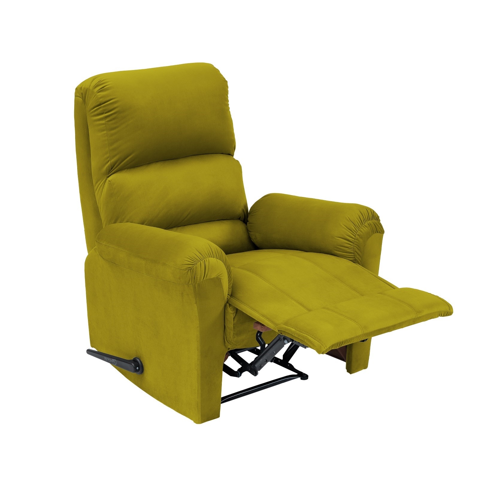 Buy In House Velvet Rocking & Rotating Recliner Chair - Gold - AB09 ...