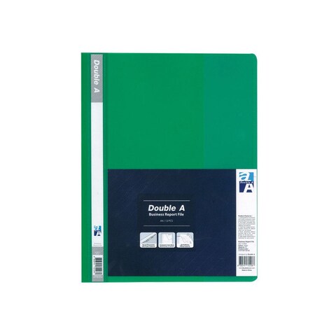 Buy Double A Report File A4 Green, Clear Front Report Covers Project ...
