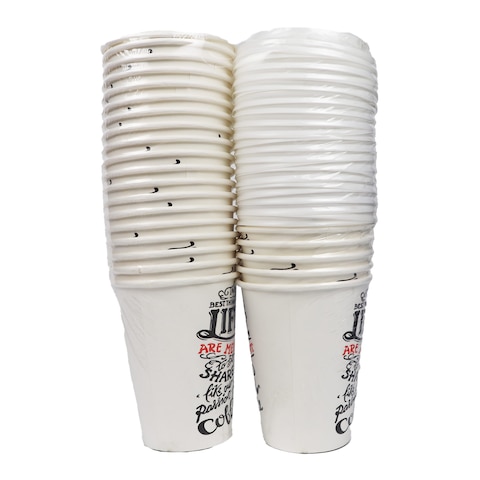 Tiba Paper Cups with Lids - 12 Oz - 25 Pieces