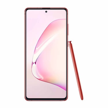 سامسونج جالكسي نوت 10 لايت ثنائي الشريحة، 128 جبجا، 6 جيجا رام، شبكة الجيل الرابع ال تي اي - احمر