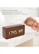 Generic Wooden LED Clock With Temperature Humidity Display Electronic Clock For Bedroom Bedside Home Office