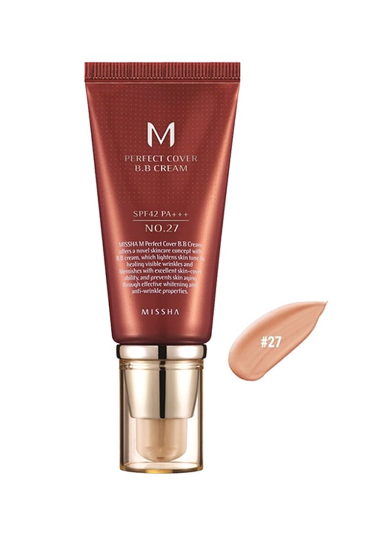 Missha M Perfect Cover Bb Cream No. 27 Honey Beige