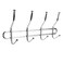 RF METAL HANGER W .4 HOOKS RF4704