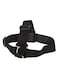 Ozone - Elastic Head Strap Band Mount With Glue Strip For GoPro Hero 3 Plus Camera Black