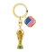 FIFA 3D Trophy Keychain USA Flag Symbol 40mm