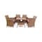 &quot;Alameya Garden Set - 4 Chairs + Table - Beige &quot;