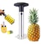 Pineapple Cutter ， Stainless Steel Slicer Stem Remover Cutter Tool - All in one Kitchen Gadget (Black)