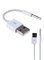 USB Type A Male To Aux Cable Audio Plug Connector Jack Cable White 5 centimeter