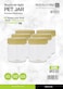 Royalford 100 ml Round Airtight Pet Jar Rf11222 Set Of 6 Storage Containers Transparent For Pulses, Cereals And Spices Canister Leak Proof Lid Clear Premium Quality