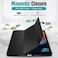 Ntech iPad 8Th Generation Case 2020/iPad 7Th Generation Case 2019, [Shock Absorption] Ultra Slim Lightweight Trifold Stand Smart Cover For iPad 10.2 Inch 2020/2019 Release Tablet, Black