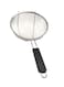 ALMUFARREJ Stainless Steel Strainer Silver/Black 32centimeter
