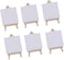 Generic 6 Sets Mini Canvas White Blank Small Canvas With Wooden Easel Canvas Panel Boards For Artist Painting Business Wedding Christmas Decoration