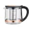 Any Morning Turkish Electric Tea Maker with Auto Shut Off and Boil Dry Protection, Cordless Kettle with Teapot Set and Detachable Filter, 360 Swivel Base, 2 L, 68 oz, 1500W